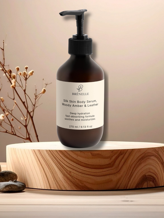 Silk Skin Body Serum, Woody Amber & Leather